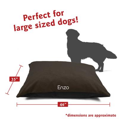 Show full view: Majestic Pet Villa Personalized Pillow Cat & Dog Bed, Storm, Large slide 3 of 6