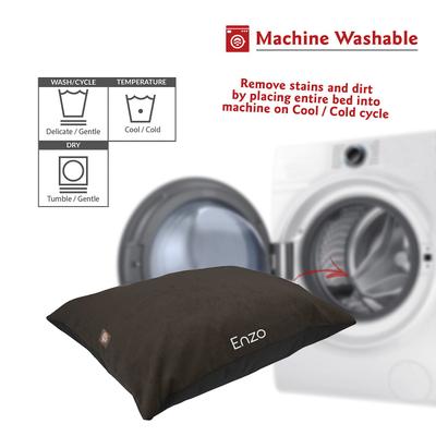 Show full view: Majestic Pet Villa Personalized Pillow Cat & Dog Bed, Storm, Large slide 5 of 6