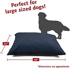 Majestic Pet Villa Super Value Dog Bed, Navy Blue, Large slide 2 of 5