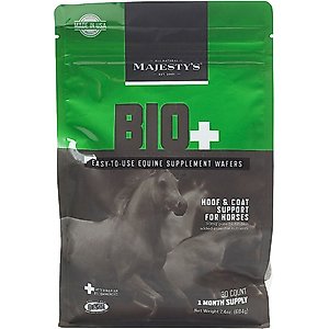Majesty's Bio+ Hoof & Coat Support Wafers Horse Supplement, 30 count