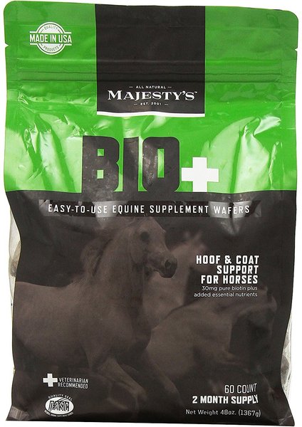 Majesty's Bio+ Hoof & Coat Support Wafers Horse Supplement