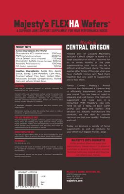 Show full view: Majesty's Flex HA Joint Support Wafers Horse Supplement, 30 count slide 2 of 3