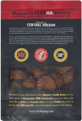 Show full view: Majesty's Flex HA Joint Support Wafers Horse Supplement, 60 count slide 3 of 5