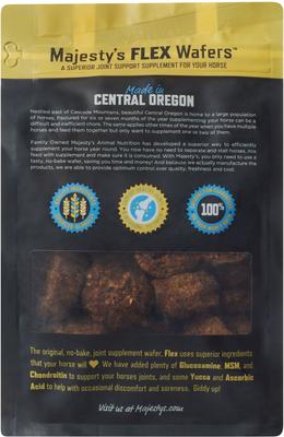 Show full view: Majesty's Flex Joint Support Wafers Horse Supplement, 30 count slide 3 of 5