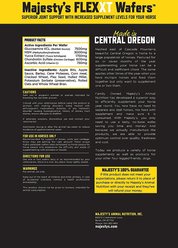 Majesty's Flex XT Increased Joint Support Wafers Horse Supplement, 60 count slide 2 of 6