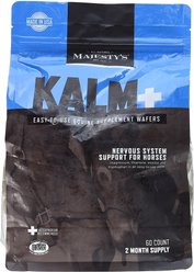 Majesty's Kalm+ Nervous System Support Apple Flavor Wafers Horse Supplement, 60 count