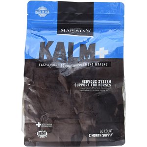 Majesty's Kalm+ Nervous System Support Apple Flavor Wafers Horse Supplement, 60 count