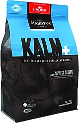Majesty's Kalm+ Nervous System Support Peppermint Flavor Wafers Horse Supplement, 60 count