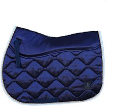 Majyk Equipe Luxury Satin Horse Saddle Pad, Navy