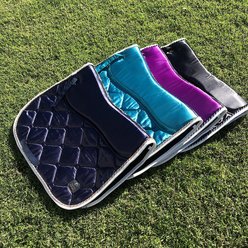 Majyk Equipe Luxury Satin Horse Saddle Pad, Navy slide 2 of 2
