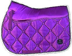 Majyk Equipe Luxury Satin Horse Saddle Pad, Purple