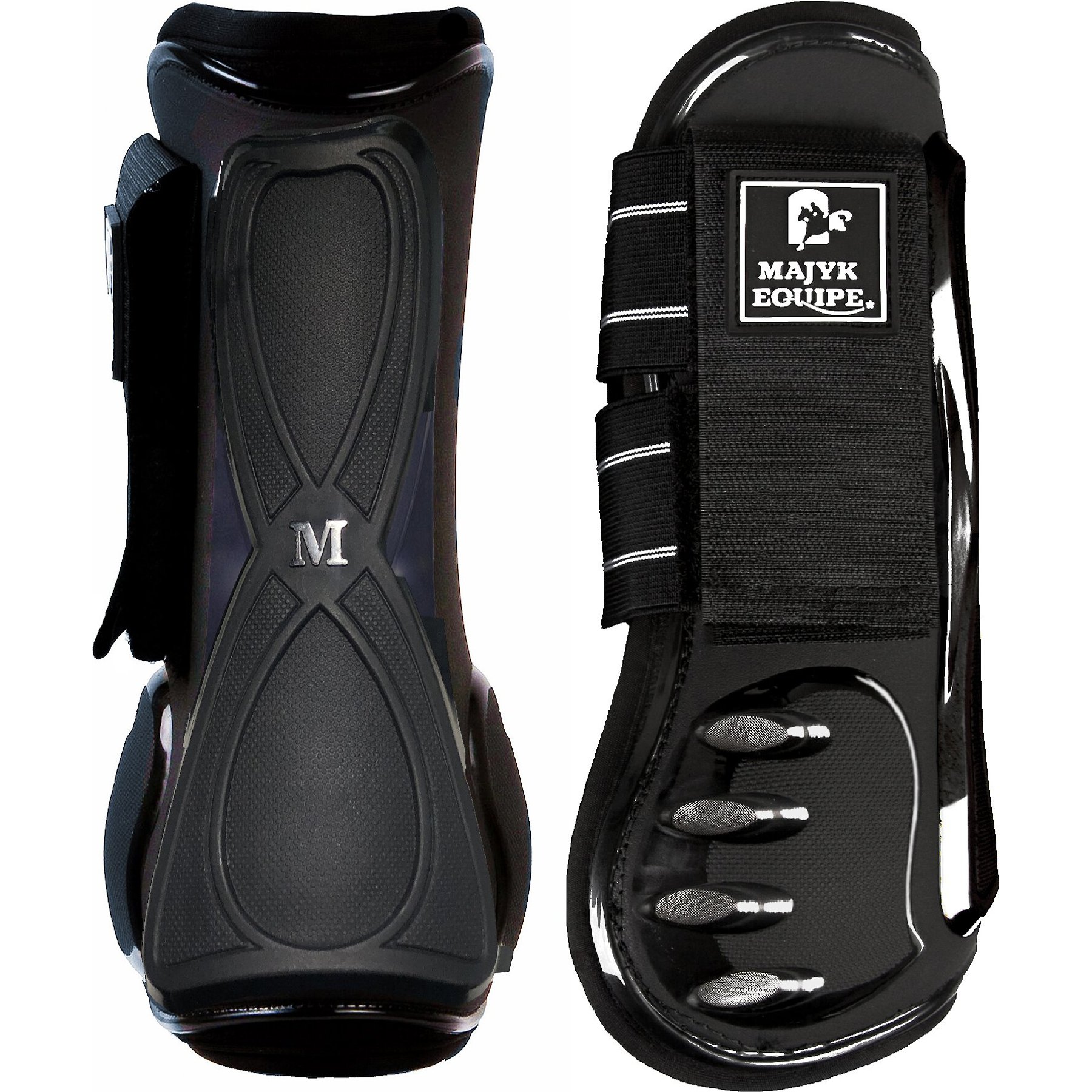 Majyk Equipe Vented Infinity Arti-Lage Response Technology Horse Jump Boot, 2 count, Horse-Tendon