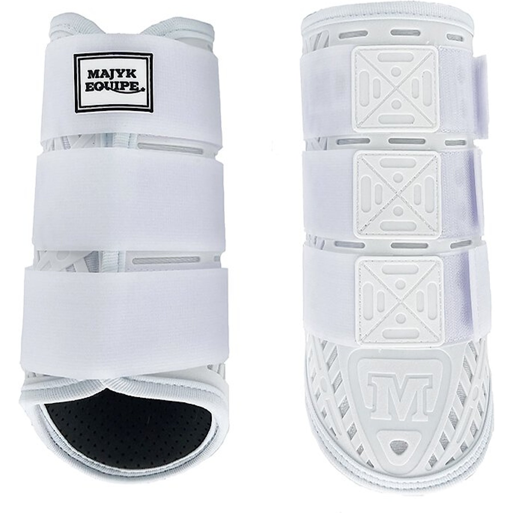 Majyk Equipe XC Color Elite Arti-Lage Response Technology Horse Boots, 2 count, Diamond White, Small-Hind Pair