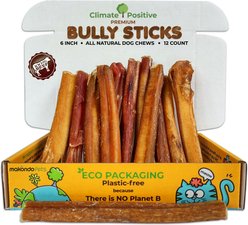 Makondo Pets Bully Sticks Dog Treats, 12 count
