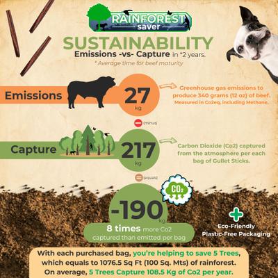 Show full view: Makondo Pets Gullet Eshophagus Sticks Dog Treats, 24 count slide 8 of 9