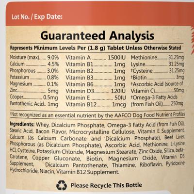 Show full view: Makondo Pets Skin & Coat Dog & Cat Supplement, 60 count slide 4 of 6