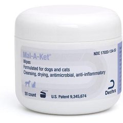 Mal-A-Ket Wipes for Dogs & Cats, 50 count jar