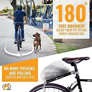 Malabi Carbon Fiber Bicycle Attachment Rotating Dog Bike Leash
