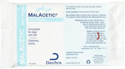 MalAcetic Wet Wipes for Dogs & Cats, 25 count pack