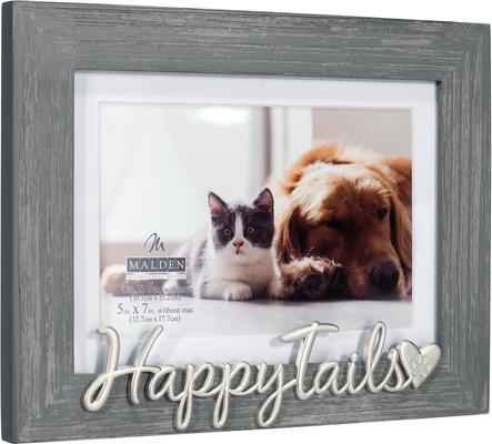 Show full view: Malden International Designs "Happy Tails" Picture Frame, 4 x 6-in / 5 x 7-in slide 3 of 3