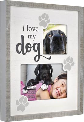 Show full view: Malden International Designs "I Love My Dog" Two Slotted Picture Frame, 4 x 6-in & 3 x 3-in slide 3 of 3