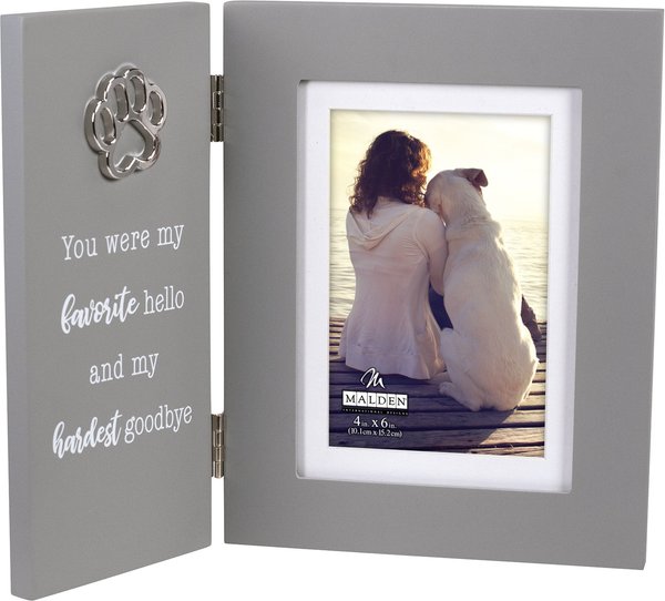 Malden International Designs Weathered Sentiments "Adorable" Dog Picture Frame