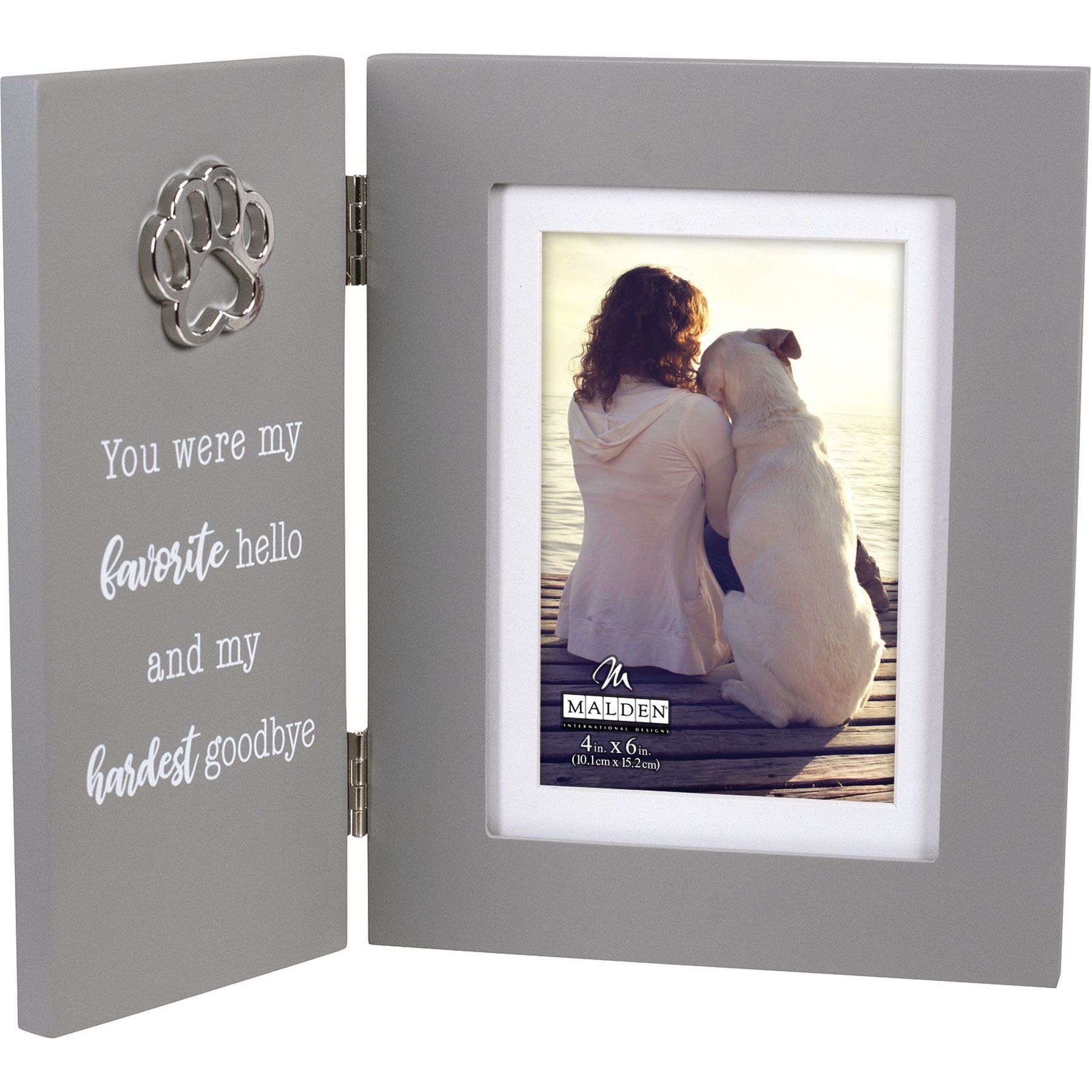Malden International Designs Memorial Hinged Dog & Cat Frame