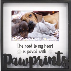 Malden International Designs "Pawprints" Box Picture Frame, 4 x 6-in