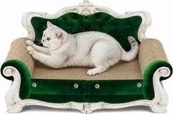 MALOROY Couch Shaped Cat Scratcher Sofa Bed, Large, Green slide 1 of 8