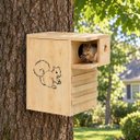 MALOROY Outdoor Ventilated Squirrel & Wild Bird House with External Platform, X-Large