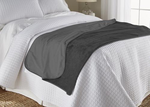 Show full view: Mambe Silky Soft Throw Dog & Cat Blanket, Black & Charcoal, Large, 1 count slide 3 of 3