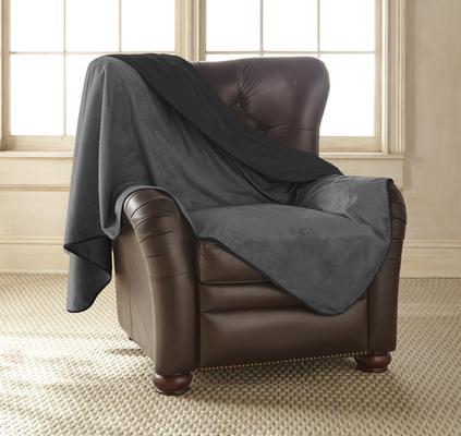 Show full view: Mambe Silky Soft Throw Dog & Cat Blanket, Black & Charcoal, Medium, 1 count slide 3 of 4