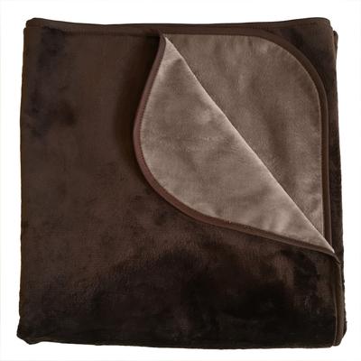 Show full view: Mambe Silky Soft Throw Dog & Cat Blanket, Chocolate & Cappuccino, Large, 1 count slide 2 of 3