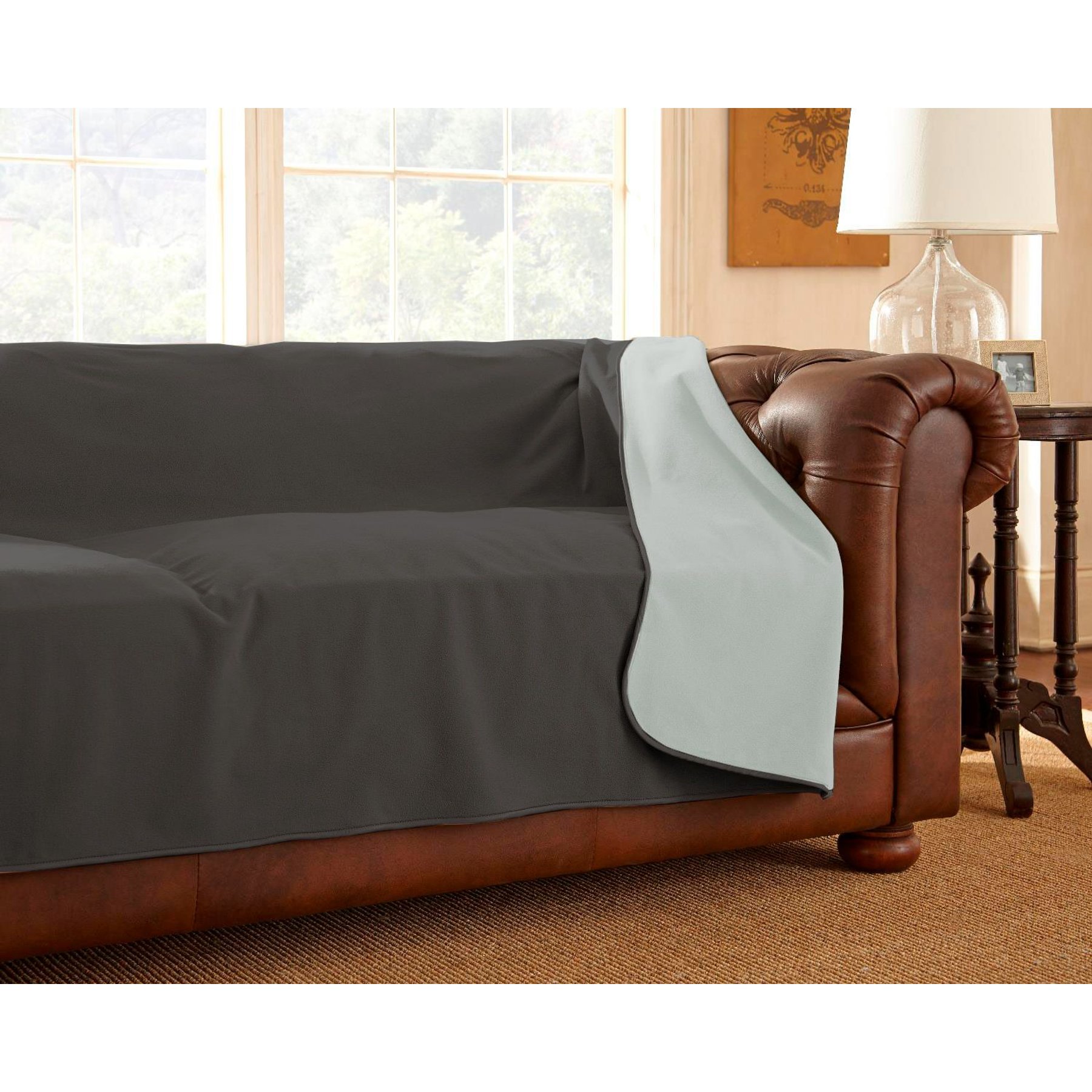 Mambe Waterproof Dog Furniture Cover, Recliner Throw, Slate/Mist