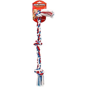 Mammoth Cottonblend 3 Knot Dog Rope Toy, Color Varies, Large