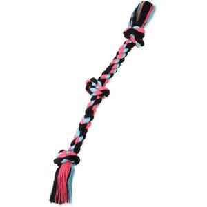 Mammoth Cottonblend 3 Knot Dog Rope Toy, Color Varies, Medium