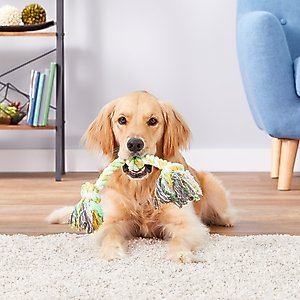 Mammoth Cottonblend 3 Knot Dog Rope Toy, Color Varies, Medium