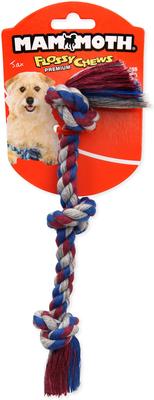 Show full view: Mammoth Cottonblend 3 Knot Dog Rope Toy, Color Varies, Mini slide 3 of 7
