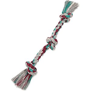 Mammoth Cottonblend 3 Knot Dog Rope Toy, Color Varies, Small