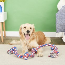 Mammoth Cottonblend 5 Knot Dog Rope Toy, Color Varies, XX-Large slide 2 of 6