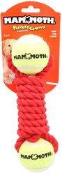 Mammoth Flossy Chews Twister Bone with Tennis Balls Tough Rope Tug Dog Toy, 2.5-in