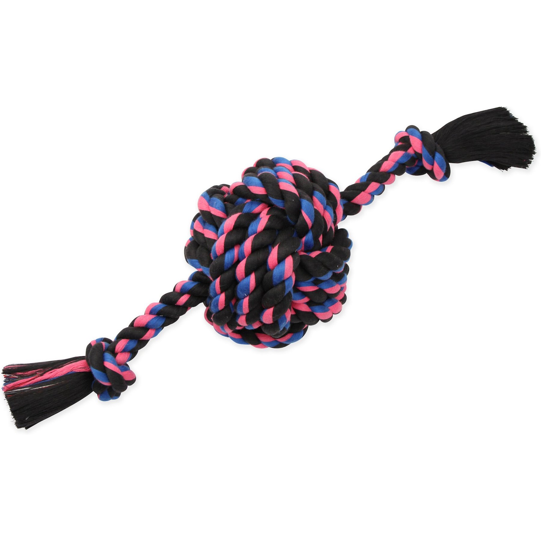 Mammoth Chews Monkey Fist Ball & Rope Ends Dog Toy, Jumbo, 20"