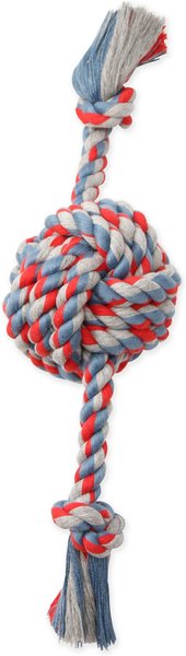 Mammoth Denim Rope Monkey Fist Ball Dog Toy