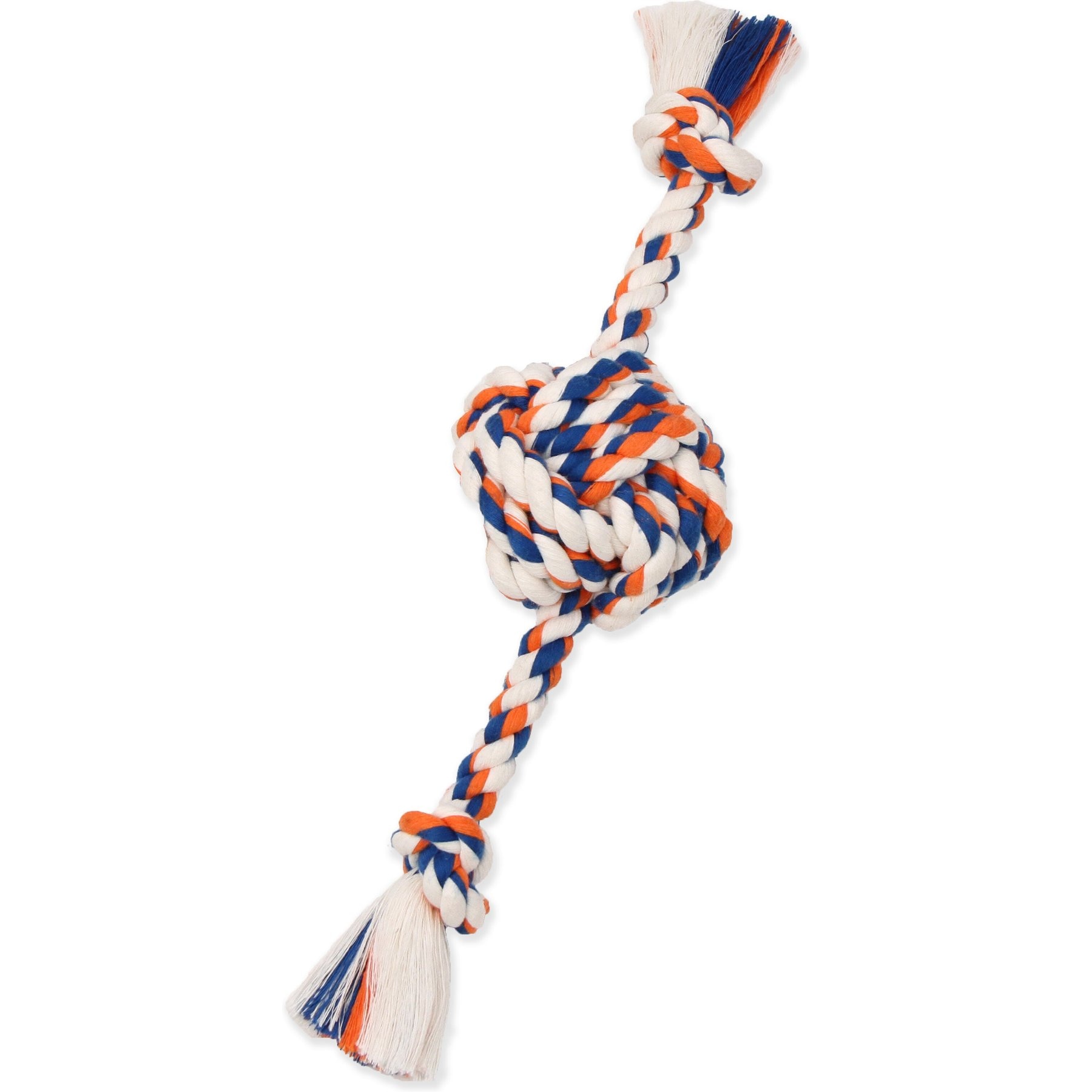 Mammoth Chews Monkey Fist Ball & Rope Ends Dog Toy, Small, 13"