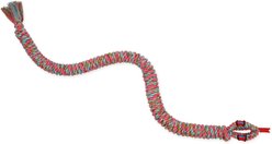 Mammoth SnakeBiter Snake Rope Dog Toy, Color Varies, Large