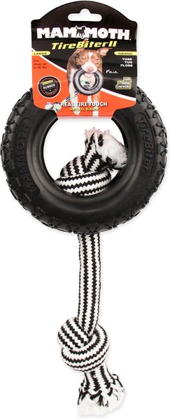 Mammoth TireBiter Advanced Retriever with Loop Rope Handle Dog Toy, Assorted Colors, Large