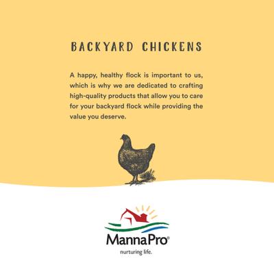 Show full view: Manna Pro 16% All Flock Crumbles with Probiotics Chicken & Duck Food, 8-lb bag slide 7 of 12