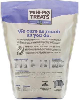 Show full view: Manna Pro Berries & Cream Flavor Mini-Pig Treats, 4-lb bag slide 2 of 4