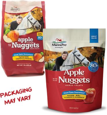 Show full view: Manna Pro Bite-Size Nuggets Apple Flavored Horse Training Treats, 1-lb bag slide 3 of 11