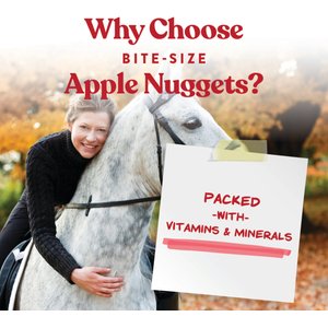 Manna Pro Bite-Size Nuggets Apple Flavored Horse Training Treats, 1-lb bag